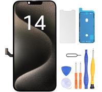 LL TRADER Pantalla para iPhone 14, pantalla táctil FHD de 6,1 pulgadas, repuesto para iPhone 14 LCD digitalizador con herramienta de reparación
