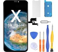 LL TRADER Pantalla para iPhone X 5.8", Reemplazo de Táctil LCD Digitalizador con Kits de Herramientas de Reparación