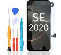 LL TRADER - Pantalla táctil para iPhone SE 2020 con botón de inicio, sensor de proximidad, cámara frontal y altavoz, pantalla LCD con pantalla táctil de cristal negro U01