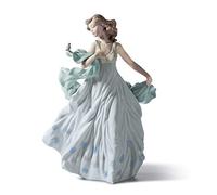 LLADRÓ Figura Dama del Ruiseñor. Figura Dama de Porcelana.
