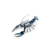 LLADRÓ Figura de Porcelana Bogavante Azul de la Colección Kings of The Sea Inspirada en Animales Marinos