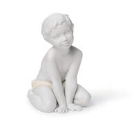 LLADRÓ Figura El Hijo. Figura Bebé de Porcelana.