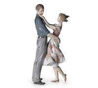 LLADRÓ Figura Joven Pareja Encuentro Feliz. Figura Novios de Porcelana.