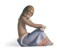LLADRÓ Figura Niña Mares del Sur. Figura Niña de Porcelana.