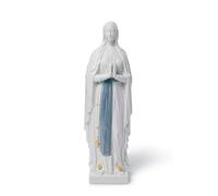 LLADRÓ Figura Nuestra Señora De Lourdes. Figura Virgen De Lourdes de Porcelana.