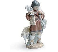LLADRÓ Figura Pastor Joven En Belén. Figura Pastor (Belén) de Porcelana.