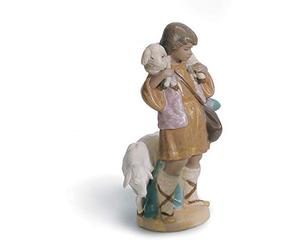 LLADRÓ Figura Pastor Joven En Belén. Gres. Figura Pastor (Belén) de Porcelana.