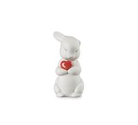 LLADRÓ Figura Puffy-Conejo Generoso. Figura Amor de Porcelana.