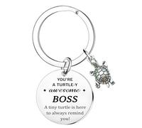 LLAFY Llavero de tortuga para jefes, regalos para mujeres y hombres, regalos de agradecimiento para jefes, jefes, regalo de cumpleaños de Navidad para jefes líderes