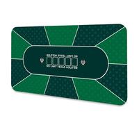 LLaiEr Tapete de Póquer multijugador Tapete de Goma de Texas póquer tapete de póquer Plegable Almohadilla de Mesa de póquer portátil póquer Juego de póquer Blackjack (140*70*0.2cm,Green)