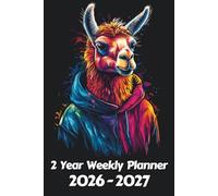 Llama 2 Year Weekly Planner: 104 Week Sunday to Saturday Calendar | Gift For People Who Love Farm Animals, Countryside Lovers | Ideal for ... and Busy Individuals | 6 x 9 Inches | v1