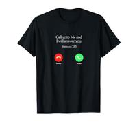 Llama a mí y te responderé Jeremías 33 3 Camiseta