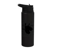 Llama Alpaca Navidad Feo Navidad Stainless Steel Insulated Water Bottle