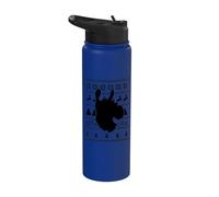 Llama Alpaca Navidad Feo Navidad Stainless Steel Insulated Water Bottle