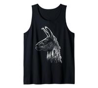 Llama Animal Print Arquitectura Dibujo Obra Gráfica Camiseta sin Mangas