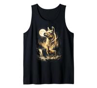 Llama Aullando En La Luna Meme Camiseta sin Mangas