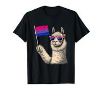Llama Bisexual Pride LGBTQ Bi Flag Bisexualidad Bi Pride Camiseta