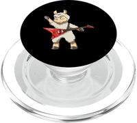 Llama con Guitarra Rock Music Cute Lama Player PopSockets PopGrip para MagSafe