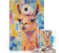 Llama con Papel higiénico Rompecabezas de 2000 Piezas para Adultos Juguetes educativos de Aprendizaje Decoración hogar 70x100cm