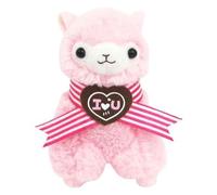 Llama Corazón Dulce Alpaca 18" Peluche Rosa