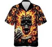 Llama Dados Póker Impresión 3D Camisa Hawaiana Mujeres Hombres Patrón Póker Camisa de Botones Verano Cuello de Solapa Top Streetwear