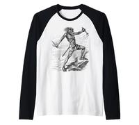Llama de la Victoria Salvaje Camiseta Manga Raglan