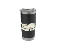Llama Durmiente Soñador Avent Vaso térmico de acero inoxidable de doble pared
