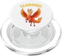 Llama Fénix Híbrido Flaming Wings Fantasía Criatura PopSockets PopGrip para MagSafe