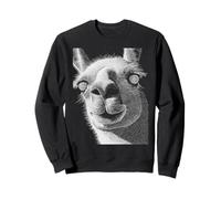 Llama hipnótica Ojos extraños Horror Weirdcore Espeluznante Halloween Sudadera