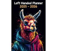 Llama Left Handed Planner: 2 Year Weekly Sunday to Saturday Calendar | Gift For People Who Love Farm Animals, Countryside Lovers | For Back To School, Office, Work | 6 x 9 Inches | v1