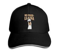 Llama No Hay Problema Unisex Gorra De Béisbol Ajustable Sombrero De Sol Clásica Gorra-Deportiva para Pesca Viaje Deportes
