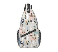 Llama Sling Bag, Chest Bag Daypack, Crossbody Sling Mochila para Viajes, Deportes, Correr, Senderismo