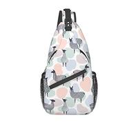 Llama Sling Bag, Chest Bag Daypack, Crossbody Sling Mochila para Viajes, Deportes, Correr, Senderismo