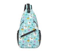 Llama Sling Bag, Chest Bag Daypack, Crossbody Sling Mochila para Viajes, Deportes, Correr, Senderismo