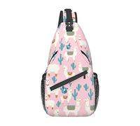 Llama Sling Bag, Chest Bag Daypack, Crossbody Sling Mochila para Viajes, Deportes, Correr, Senderismo