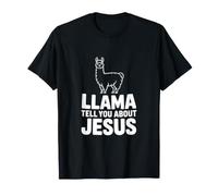 Llama te Habla de Jesús Llama Cristiana Divertida Camiseta