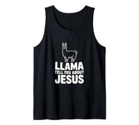 Llama te Habla de Jesús Llama Cristiana Divertida Camiseta sin Mangas
