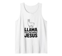 Llama te Habla de Jesús Llama Cristiana Divertida Camiseta sin Mangas