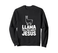 Llama te Habla de Jesús Llama Cristiana Divertida Sudadera