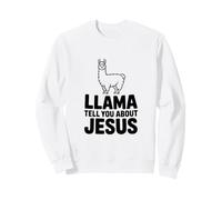 Llama te Habla de Jesús Llama Cristiana Divertida Sudadera