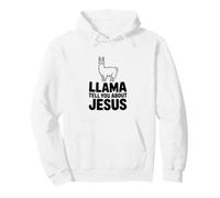 Llama te Habla de Jesús Llama Cristiana Divertida Sudadera con Capucha