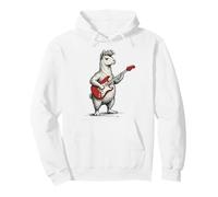 Llama Tocando Guitarra Rock & Roll Llamas Alpaca Rocker Sudadera con Capucha