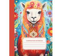 Llama Writing & Drawing Notebook for Kids: Cute Animal School Notebook | Practice Writing, Drawing & Creativity | Ages 4-8