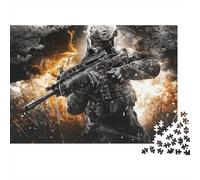 Llamada del Deber Puzzle Imposible,desafío for Adults Entretenimiento Creativo 500 Piezas Obra De Arte De Juego De para Adultos Y Niños A Partir De 12 Años 500pcs (52x38cm)