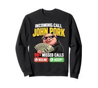 Llamada entrante Llamadas perdidas Teléfono Divertido Diseño de Memes Brainrot Sudadera