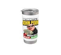 Llamada entrante Llamadas perdidas Teléfono divertido Diseño de memes Brainrot Vaso térmico de acero inoxidable de doble pared