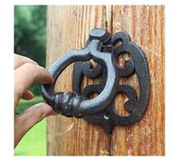Llamador Puerta Entrada Hierro del golpeador Crafts Puerta Buho de la Vendimia Llamar a la Puerta manija de la Puerta Antigua del jardín Hogar decoración de la Pared 669 (Color : Style B)