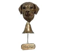 Llamador Puerta Entrada Timbre vintage de bienvenida for perros, ideal for la entrada una casa campo, con letrero for comerciantes(Style 01)