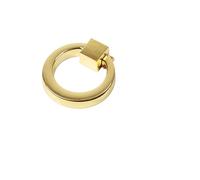 Llamador Puerta Exterior, Aldaba Puerta Exterior 1 Aldaba De Puerta Circular Aleación Zinc For Delantera, Anillo Decorativo El Hogar(Gold)