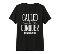 Llamados a Conquistar Romanos 8:37 Diseño Motivacional Camiseta Premium